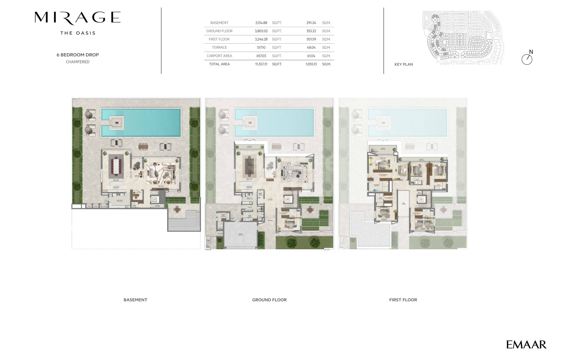 Emaar Mirage 6 Layout