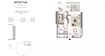 Emaar Montiva 1 Bed Layout