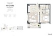 Emaar Moor 1 Bed Layout