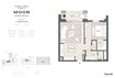 Emaar Moor 1 Bed Layout