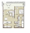 Emaar Mulberry 1 Bed Layout