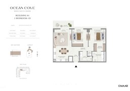 2 Beds 1152 Sq. Ft. Apartment in Emaar Ocean Cove