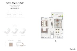 1 Bed 788 Sq. Ft. Apartment in Emaar Ocean Point