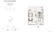 Emaar Ocean Point 1 Bed Layout