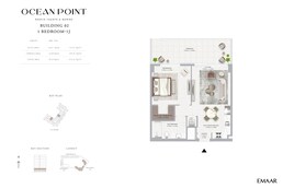 1 Bed 973 Sq. Ft. Apartment in Emaar Ocean Point