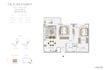 Emaar Ocean Point 2 Beds Layout