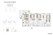 Emaar Ocean Point 3 Beds Layout