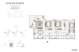 3 Beds 1608 Sq. Ft. Apartment in Emaar Ocean Point