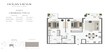 Emaar Ocean Views 2 Beds Layout