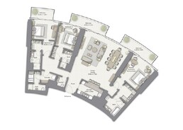 3 Beds 2696 Sq. Ft. Apartment in Emaar Opera Grand