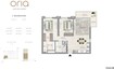 Emaar Oria Apartments 2 Beds Layout