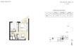 Emaar Park Heights 1 Bed Layout