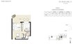 Emaar Park Heights 1 Bed Layout