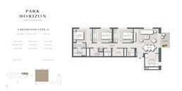 3 Beds 1356 Sq. Ft. Apartment in Emaar Park Horizon