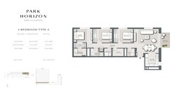 3 Beds 1358 Sq. Ft. Apartment in Emaar Park Horizon
