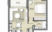 Emaar Park Point 1 Bed Layout