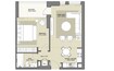 Emaar Park Point 1 Bed Layout