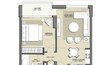 Emaar Park Point 1 Bed Layout