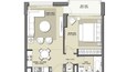 Emaar Park Point 1 Bed Layout