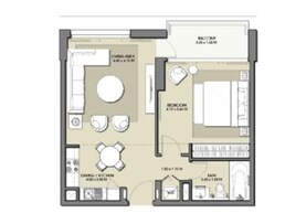 1 Bed 697 Sq. Ft. Apartment in Emaar Park Point