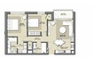Emaar Park Point 2 Beds Layout