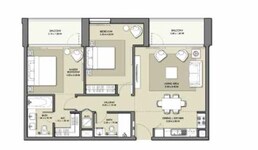 2 Beds 1094 Sq. Ft. Apartment in Emaar Park Point