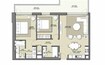 Emaar Park Point 2 Beds Layout
