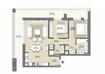 Emaar Park Point 2 Beds Layout