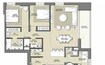 Emaar Park Point 2 Beds Layout