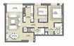 Emaar Park Point 2 Beds Layout