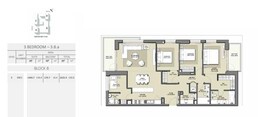 3 Beds 1623 Sq. Ft. Apartment in Emaar Park Point