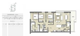 3 Beds 1782 Sq. Ft. Apartment in Emaar Park Point
