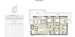 3 Beds 2095 Sq. Ft. Apartment in Emaar Park Point