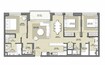 Emaar Park Point 3 Beds Layout