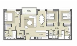 3 Beds 1363 Sq. Ft. Apartment in Emaar Park Point