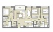 Emaar Park Point 3 Beds Layout