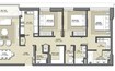 Emaar Park Point 3 Beds Layout