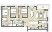 Emaar Park Point 3 Beds Layout