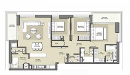 3 Beds 1541 Sq. Ft. Apartment in Emaar Park Point