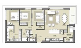 3 Beds 1619 Sq. Ft. Apartment in Emaar Park Point