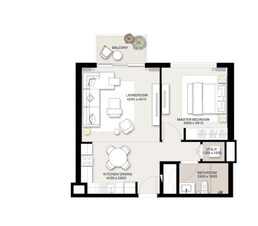 1 Bed 655 Sq. Ft. Apartment in Emaar Park Ridge