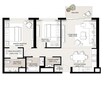 Emaar Park Ridge 2 Beds Layout
