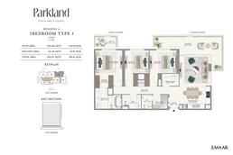 3 Beds 1813 Sq. Ft. Apartment in Emaar Parkland