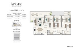 3 Beds 1841 Sq. Ft. Apartment in Emaar Parkland