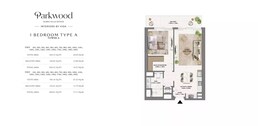 1 Bed 830 Sq. Ft. Apartment in Emaar Parkwood