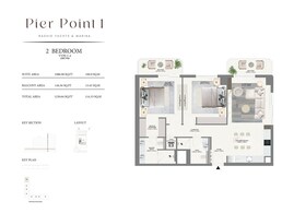 2 Beds 1230 Sq. Ft. Apartment in Emaar Pier Point