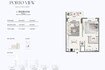 Emaar Porto View 1 Bed Layout