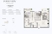 Emaar Porto View 2 Beds Layout