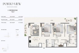 3 Beds 1907 Sq. Ft. Apartment in Emaar Porto View