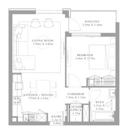 1 Bed 708 Sq. Ft. Apartment in Emaar Rashid Yacht And Marina Seagate